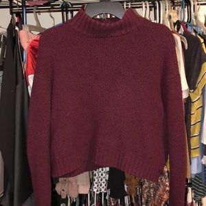 Maroon American Eagle Turtle Neck Sweater Size XS